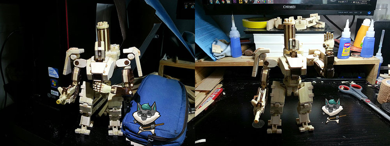 Illustration for article titled Hand-Made Bastion Figure Actually Transforms